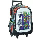 Sac � dos � roulettes tortues ninja teenage mutant ninja turtles 46 cm, a4 tortues ninja noir / orange ...