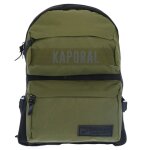 Sac � dos scolaire 2 compartiments kaporal en toile 42 cm noir / vert