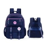 Sac � dos scolaire - 2 compartiments marshmallow - pixelly bleu nuit