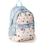 Sac � dos scolaire double dome rip curl 2 poches zipp�es 42 cm blanc / rose / clair / gris