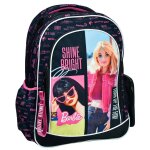 Sac � dos scolaire fille barbie imprim� shine bright 43 cm noir / rose / blanc
