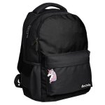 Sac � dos scolaire fille licorne be uniq 2 compartiments 41 cm noir