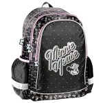 Sac � dos scolaire fille minnie imprim� licence disney noir / rose