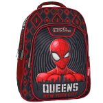 Sac � dos scolaire gar�on 2 compartiments spiderman new york city 43 cm noir / rouge / blanc