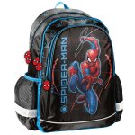 Sac � dos scolaire gar�on spider - man finition synth�tique brillante noir / bleu / blanc