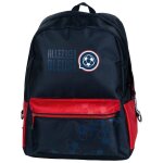 Sac � dos scolaire haut de gamme allez les bleus 42 cm bleu / rouge / noir