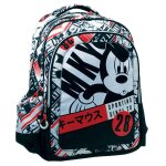 Sac � dos scolaire mickey imprim� sporting 43 cm noir / rouge / blanc