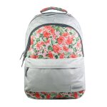 Sac  dos scolaire offshore fleurs bleu