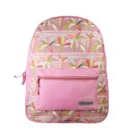 Sac � dos scolaire palmiers offshore rose