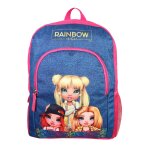Sac � dos scolaire avec poche rainbow high rose