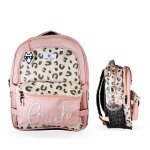 Sac � dos scolaire r�versible 2 compartiments crush rose