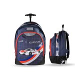 Sac � dos scolaire � roulettes 2 compartiments phileas - 45 cm bleu