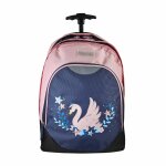 Sac � dos scolaire � roulettes 2 compartiments phileas cygne - 45 cm bleu