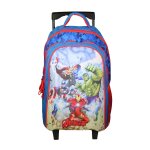 Sac  dos scolaire  roulettes avengers multicolore