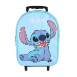 Sac  dos scolaire  roulettes maternelle stitch bleu