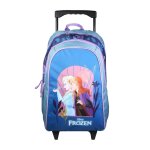 Sac  dos scolaire  roulettes la reine des neiges / frozen bleu