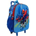 Sac � dos trolley gar�on 3d polyester moul� spiderman bleu / rouge / blanc