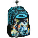 Sac � dos trolley gar�on no fear lion motif camouflage 48 cm noir / bleu