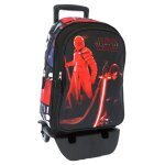 Sac � dos trolley gar�on imprim� the last jedi en textile star wars noir / rouge / jaune