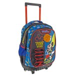 Sac � dos trolley gar�on mickey basket never give up 45 cm - 3 compartiments noir / rouge / bleu
