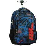 Sac � dos trolley gar�on skateboard lets go no fear 48 cm noir / rouge / bleu