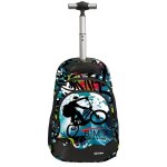 Sac � dos trolley imprim� bmx challenge 44 cm noir / multicolore