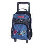 Sac � dos trolley kip textile 2 compartiments � roulettes bleu / bleu / marine / bleu