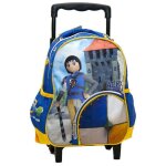 Sac � dos trolley maternelle playmobil super 4 motif alex polyester bleu / jaune / blanc