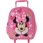 Sac � dos trolley minnie flowers id�al enfant de maternelle 32 cm rose