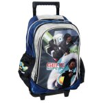 Sac � dos trolley playmobil gene super 4 imperm�able imprim� brillant bleu / noir / gris