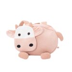 Sac � dos vache en coton doux pink