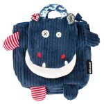 Sac � dos velours maternelle les d�glingos 25 cm (hippo) multicolore