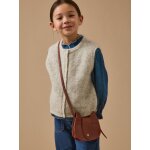 Sac �cureuil en cuir fille cognac