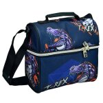 Sac gouter dinosaure t - rex 21 cm - sac d�jeuner multicolore
