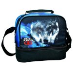 Sac gouter no fear loup de la nuit 21 cm - sac d�jeuner multicolore