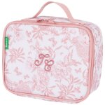 Sac � go�ter x tartine et chocolat toile de jouy terracotta (3 l) rose