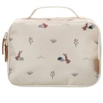 Sac isotherme ecru, marron, bleu