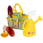 Sac de jardinage avec outils tiny garden vert