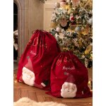 Sac à jouets personnalisable père noël rouge Sac à jouets personnalisable père noël rouge