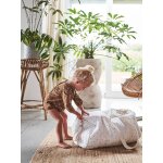Sac à langer baby roll en gaze de coton ivoire imprimé Sac à langer baby roll en gaze de coton ivoire imprimé