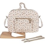 Sac � langer blanc, rose, marron