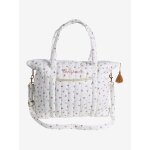 Sac � langer en gaze de coton plume blanc imprim�