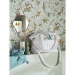 Sac à langer en gaze de coton plume ivoire imprimé Sac à langer en gaze de coton plume ivoire imprimé