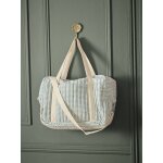 Sac � langer en gaze de coton vichy vert