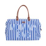 Sac � langer mommy bag rayures bleu �lectrique