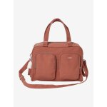 Sac � langer multipoches en gaze de coton family terracota