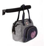 Sac � langer pour poup�es gris et bleu