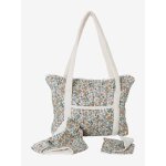 Sac à langer poupon personnalisable en gaze de coton retro flower Sac à langer poupon personnalisable en gaze de coton retro flower