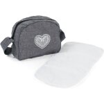 Sac � langer pour poussettes de poup�es jean gris gris