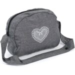 Sac À langer pour poussettes de poupées jean gris gris Sac À langer pour poussettes de poupées jean gris gris